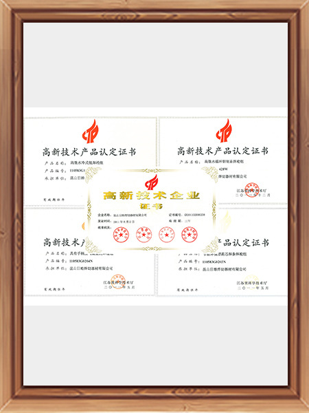日皓焊切高新技術(shù)認(rèn)證證書